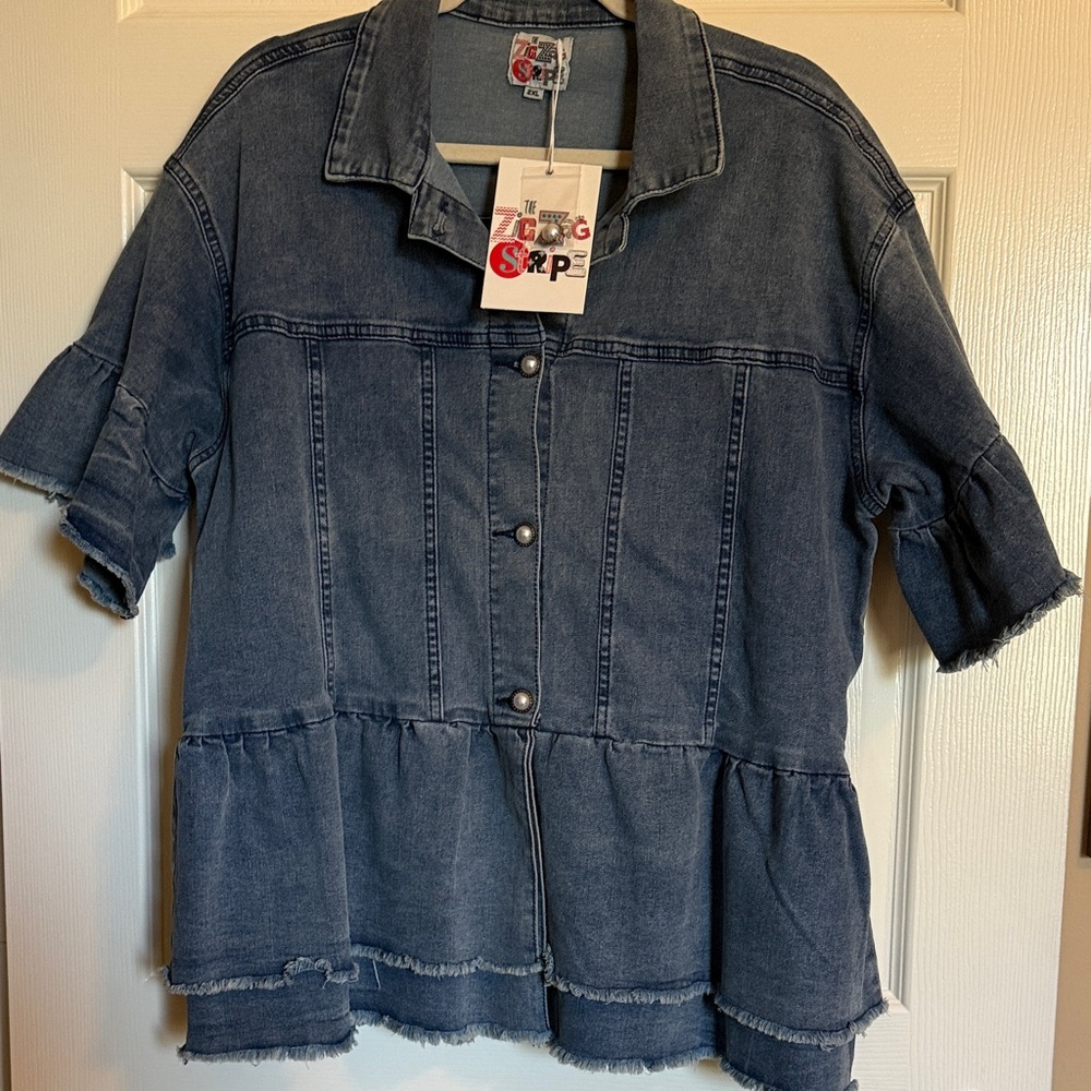 The Zig Zag Shop Women's Denim Jean Jacket
